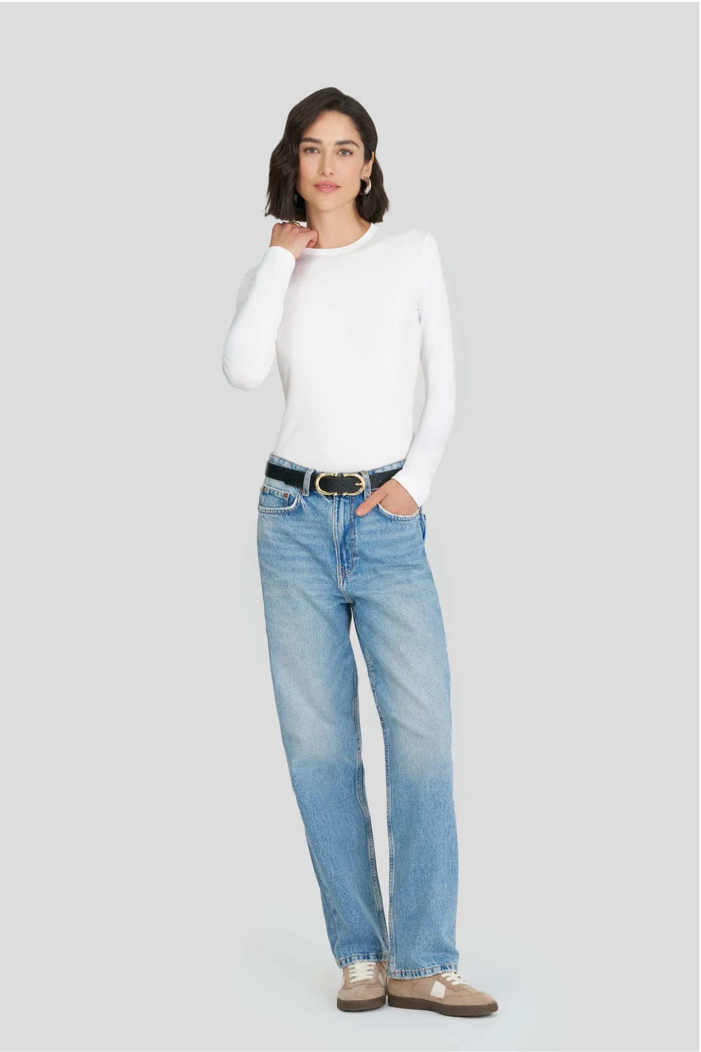 Blusa Feminina Aquece Coração na cor Off White com caimento justo